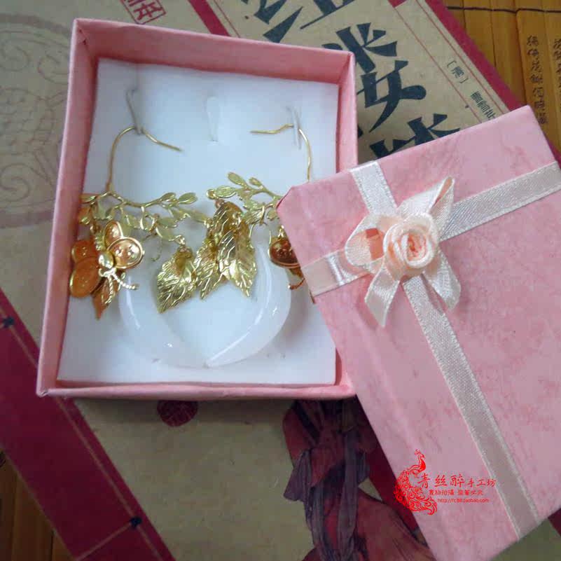 高品質純銅風中奇緣同款莘月劉詩詩古典耳環月牙耳環古風耳環