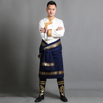 New Tibetan robe mens Tibetan national clothing Lace Tibetan clothing Tibetan clothing Brocade satin Tibetan clothing mens Tibetan clothing