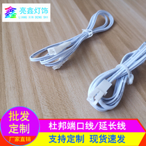 LED DuPont plug cord 2p male and female Port double end extension cord cabinet light strip with branch box DuPont wire