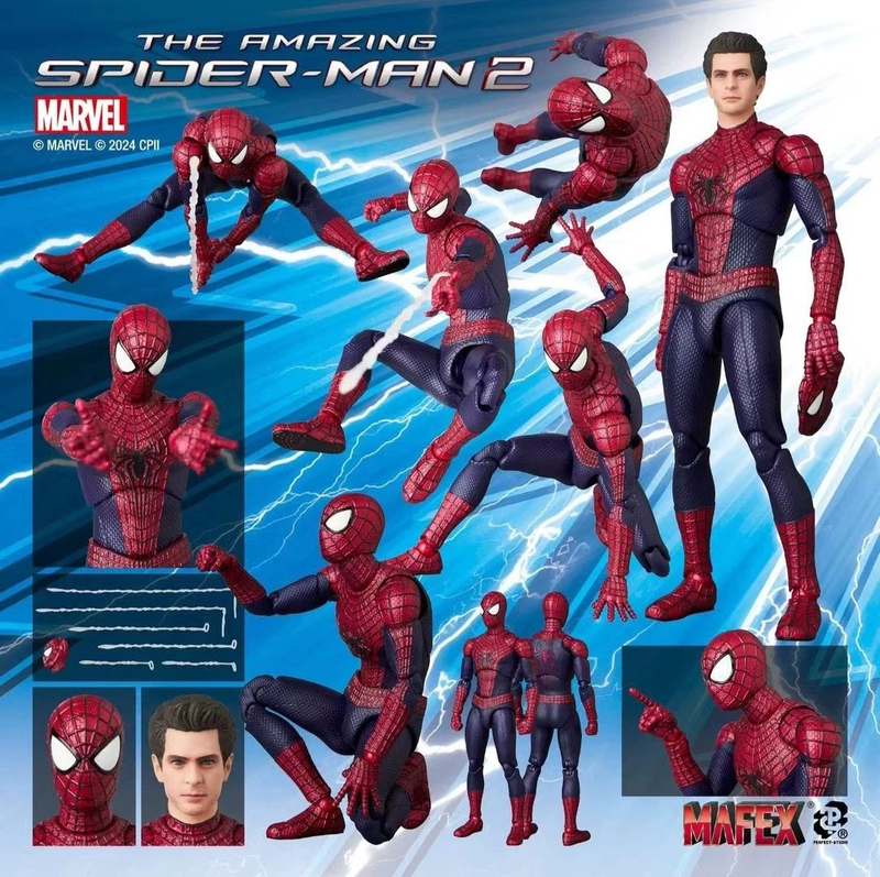 In Stock Mafex 248 Marvel Movie the Amazing Spider-Man 2 Garfield Andrew Action Figure Model
