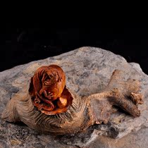  Taihang cliff cypress gecko shelter disaster avoidance car decoration Entrance study Office living room Bogu frame conformal crafts