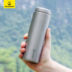 Silver Ant pure titanium water cup single-layer wide-mouth outdoor sports kettle ultra-light picnic travel portable car tea cup