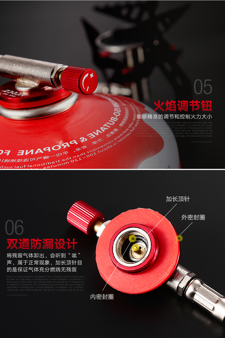 Con đường tình yêu của khách hàng bên ngoài bếp chống gió bếp xách tay dã ngoại dã ngoại bếp ngoài trời bếp gas di động - Bếp lò / bộ đồ ăn / đồ nướng dã ngoại bếp ga mini du lịch