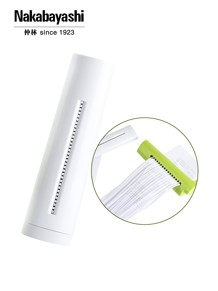 Nakabayashi Zhonglin Japanese Small Mini Manual Shredder for Office and Home Use, Document Paper Shredder, Simple Office Hand-Cranked Shredder, Mini Hand-Cranked Shredder, Paper Shredder