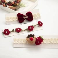 Бордовые короны в наборе из 3 штук.