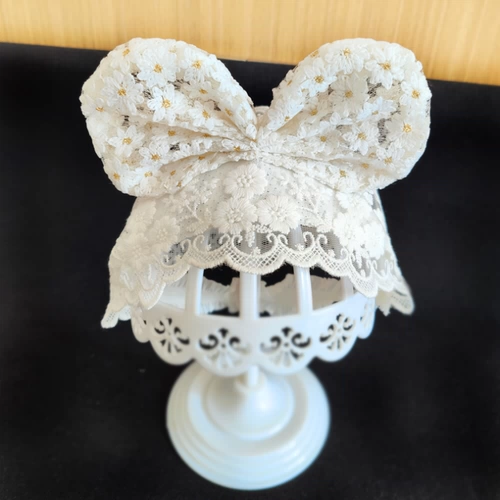 Детская летняя тонкая шапка, кружевная повязка на голову с бантиком для новорожденных, кружевное платье