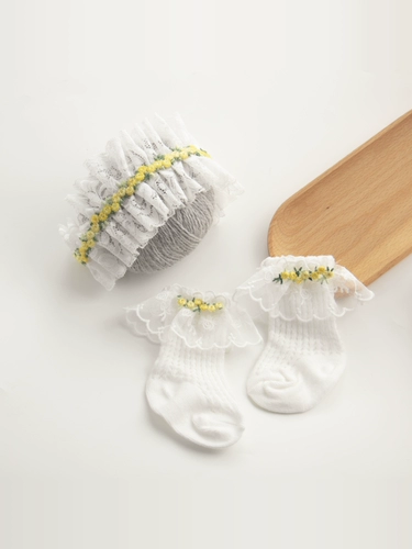 Детские носки, детская подарочная коробка для принцессы, нескользящая повязка на голову, подарок на день рождения