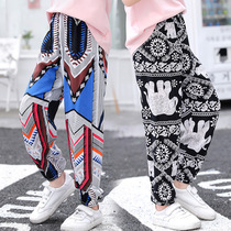 Men and women children summer mosquito pants Harlan closed foot thin casual pants cotton baby bloomers air conditioning trousers