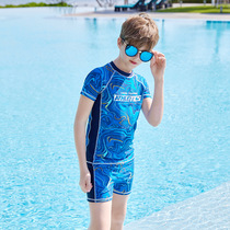 Childrens new swimsuit boy swimming trunks small and large children split swimsuit boy baby size hot spring swimsuit
