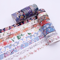 Hot Gold Tortoise Back Bamboo Flowers Pediatrics And Paper Adhesive Tape DIY Hands Tent Material Diary Decoration Cute Whole Rolls