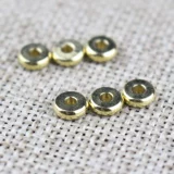 Латунный аксессуар с аксессуарами ручной работы, латунные бусины, прокладка, четки из круглых бусин, «сделай сам»