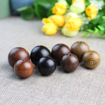 Chicken winged wood ebony sandalwood Golden sandalwood Burma grass pear wood loose beads 25mm30mm solid wood beads with beads