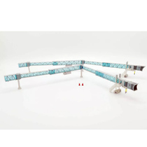 JC Wings LH2282 1 200 Airport bridge blue with Boeing 737 not a toy