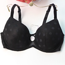 Foreign trade Foreign single pregnant womens underwear nursing bra large size with steel ring black glossy thin mold Cup 85D 85E 90D
