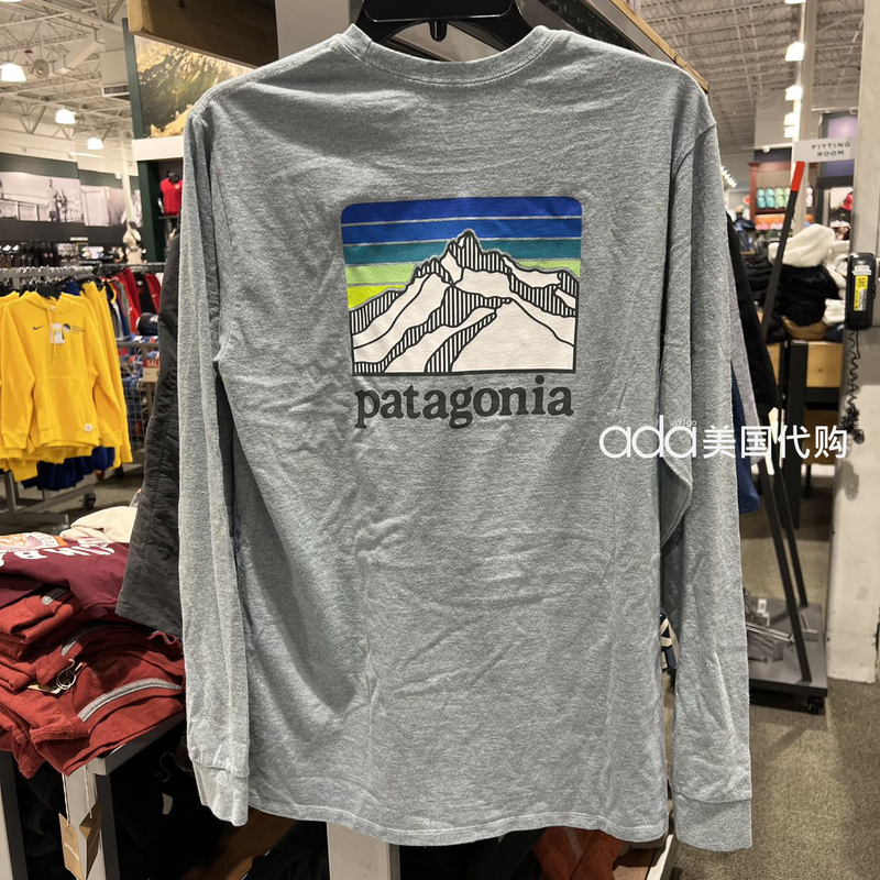 Direct Shipping from the Us Patagonia P6 Round Neck Men's Long-Sleeved T-Shirt 38518 38514 38517