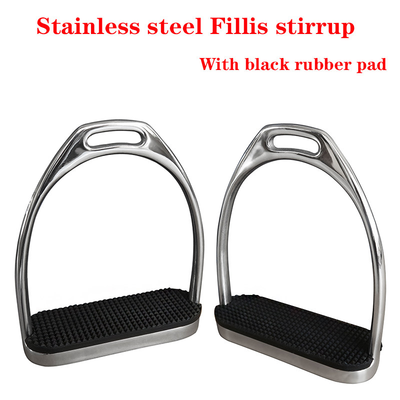 Horse pedal Stainless steel safety stirrup is not afraid of water and does not rust with rubber anti-skid pad