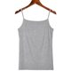 sling đáy vest womens mùa xuân và mùa hè mô hình mỏng mặc bên ngoài màu đen và trắng mặc Amodes sexy áo sơ mi không tay đầu.