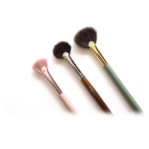 Star pocket mini fan-shaped fine high-light brush eye brush fine light front wool small makeup brush T08 19