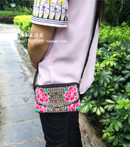 National Wind Embroidered Flower Bag Casual Dual-use Single Shoulder Lady Slanted Satchel Envelope Pouch handbags