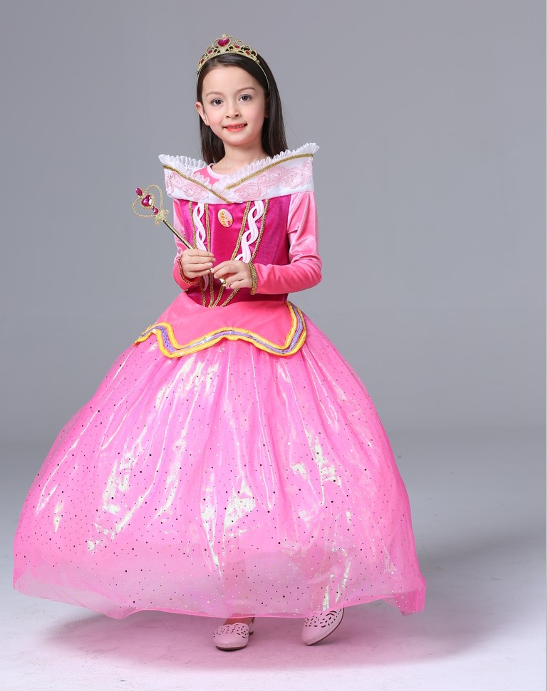 2018 cô gái Ai Luo váy công chúa cô gái ngủ đẹp trai lớn váy váy băng lãng mạn fluffy váy Cinderella trang phục đi tiêc trẻ em cao cấp