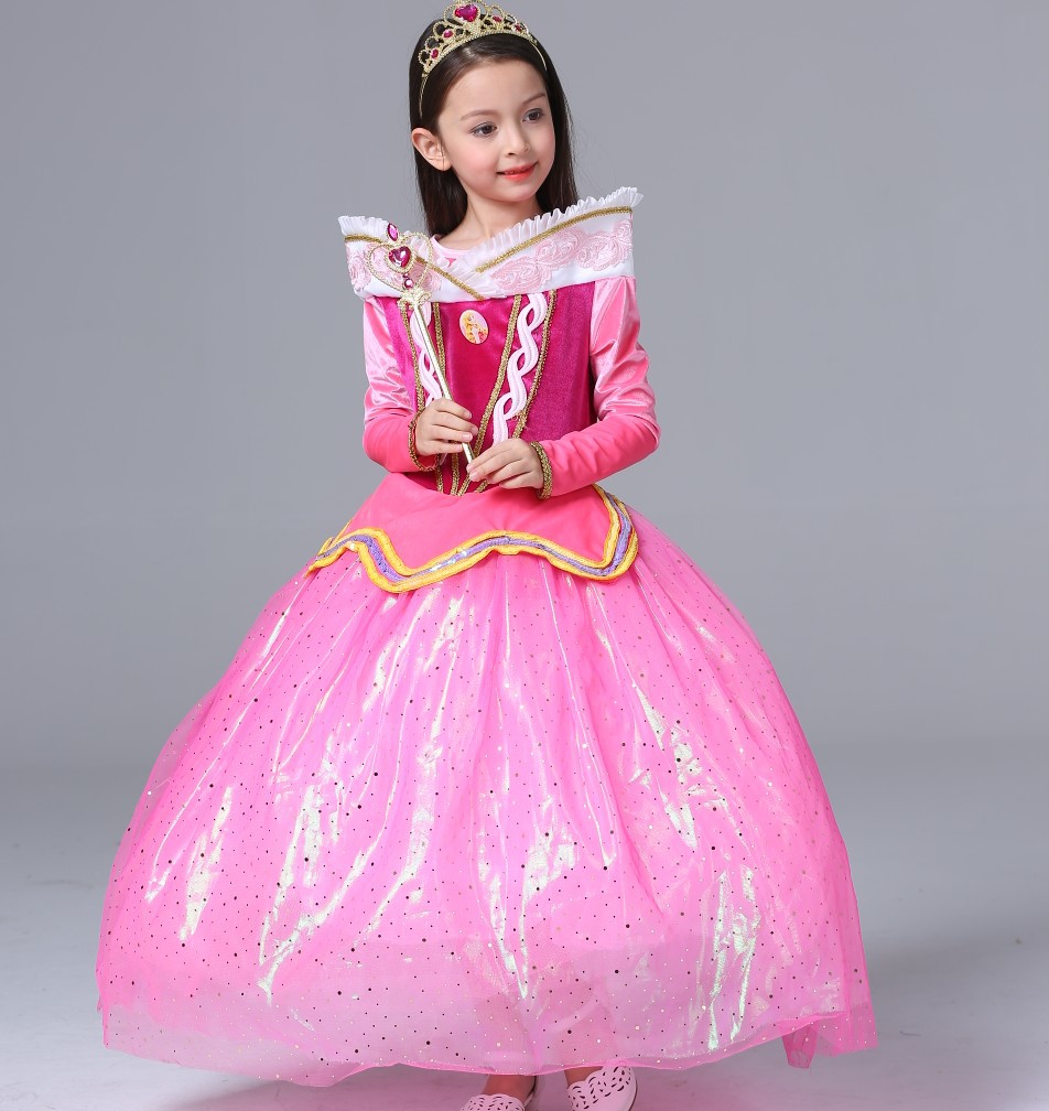 2018 cô gái Ai Luo váy công chúa cô gái ngủ đẹp trai lớn váy váy băng lãng mạn fluffy váy Cinderella trang phục đi tiêc trẻ em cao cấp