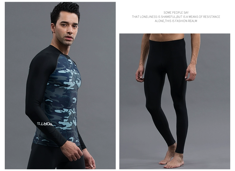 Hosa hosa đồ bơi nam bơi lặn phù hợp với bộ đồ lướt sóng chống nắng dài tay quần bơi 118117203 - Nam bơi đầm