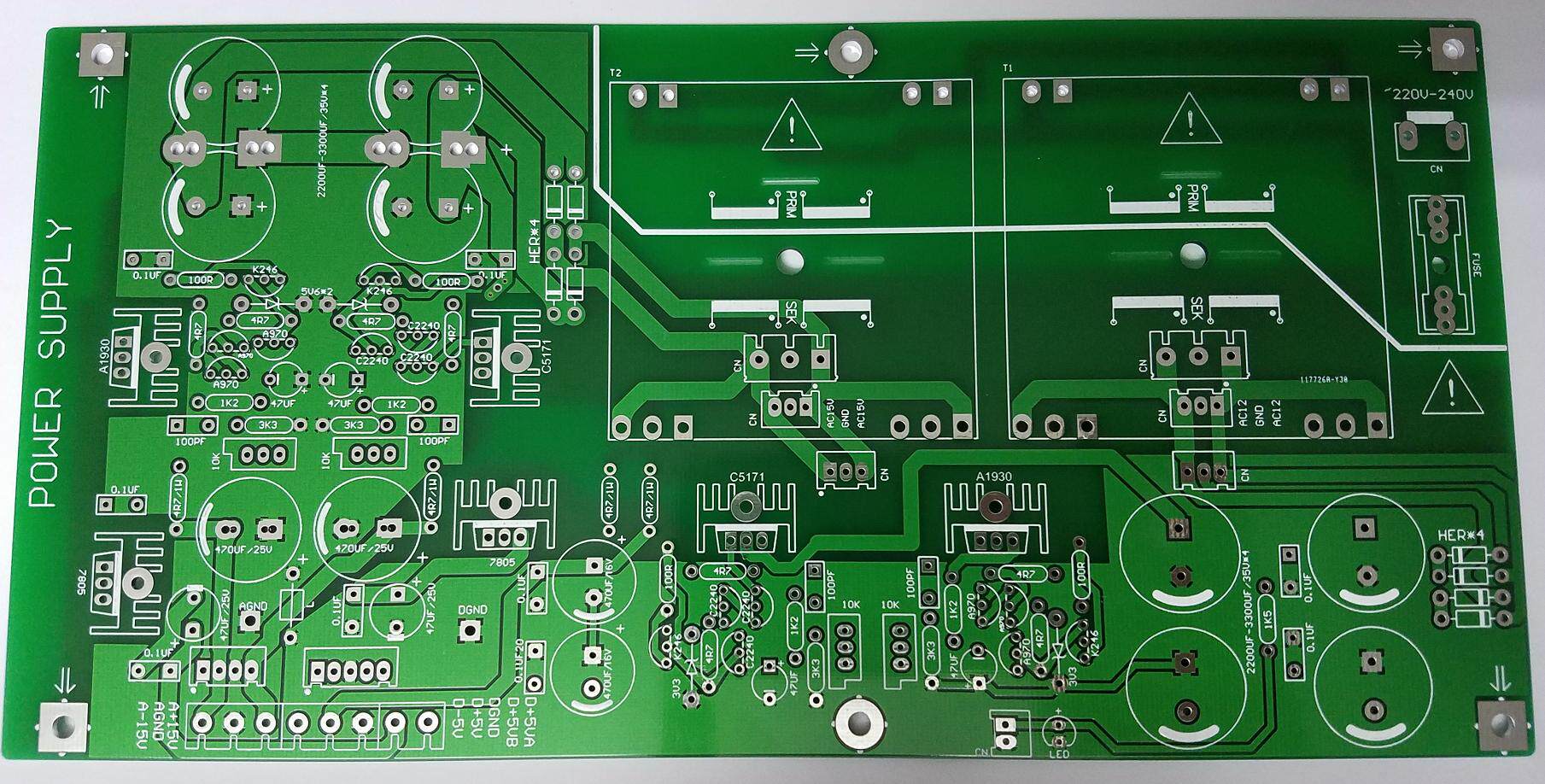PCM1704 power upgrade decoding DAC front level high end power supply upgrade empty board PCB