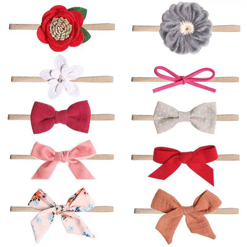 2021 new Korean version of children's hair accessories cute princess decorative hair band baby girl newborn photo bow headwear