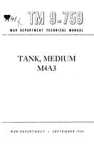 TM9-759] American M4A3 tank technical description (digital version)