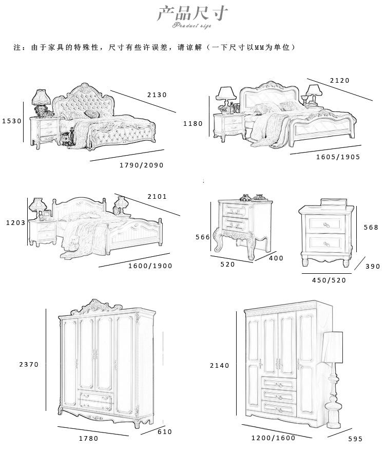 Suite hoàn chỉnh kết hợp đồ nội thất phong cách Châu Âu nội thất nhà đầy đủ thiết lập kết hợp phòng khách kết hợp phòng ngủ đồ nội thất