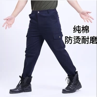 Тибетские голубые 4 карманные хлопковые одиночные брюки