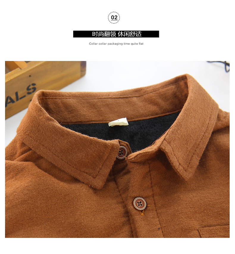 Áo sơ mi bé trai cotton dài tay mùa thu đông mùa đông cộng với áo nhung nam dày cho bé áo ấm trẻ em sơ mi chạm đáy áo sơ mi bé trai mùa đông