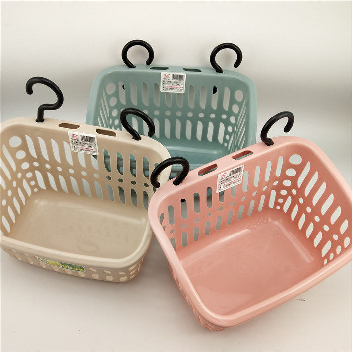Bathroom hanging basket rotatable eco-friendly hook Plastic sundries basket Basket Kitchen containing basket Dressing Room