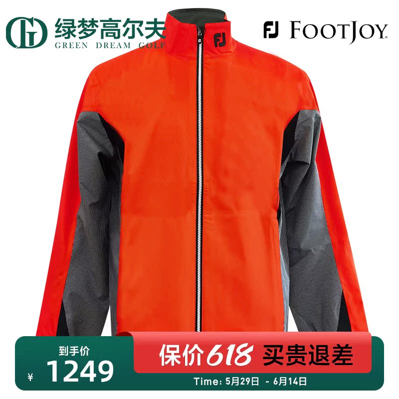 FootJoy golf apparel men's spring FJ fashion casual raincoat golf waterproof windproof jacket top