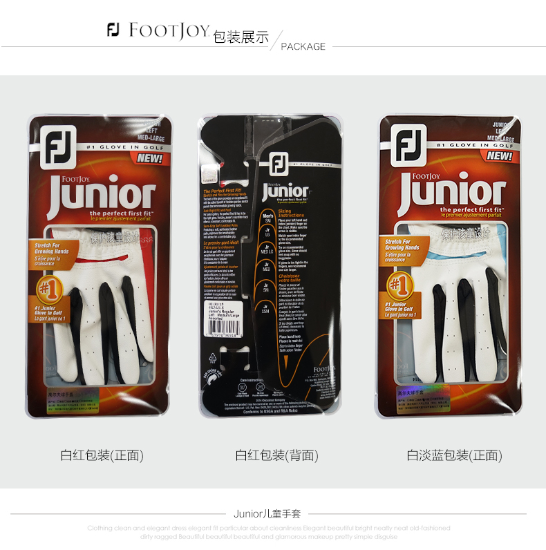 Găng tay Golf FootJoy Da cừu FJ Găng tay trẻ em Thực hành thoáng khí Màu sắc mặc ngẫu nhiên 	bộ môn đánh golf	