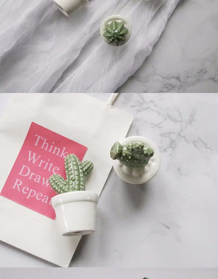 Trang trí xương rồng INS gió Bắc Âu phụ kiện nhà hiển thị mô phỏng cây xương rồng cổ tích phụ kiện trang trí kệ tivi