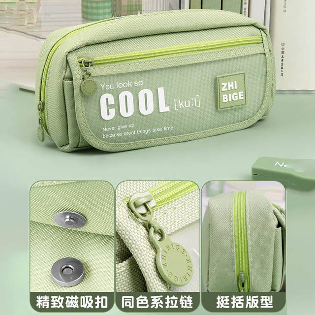 Pencil Case with High Aesthetic Appeal for Girls, Junior High School Student Pencil Box, 2026 New Trendy Large-Capacity Ins-Style Simple Internet Celebrity Stationery Box, Multi-Layer, Stylish and High-End Pencil Case for Girls, High School Student Stationery Bag