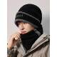 Winter thickened warm Baotou pile hat for men 2025 new neck guard outdoor cycling cold protection Baotou hat