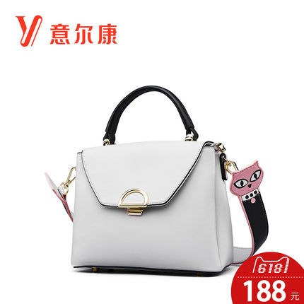 意尔康包包女2018新款手提包 少女小挎包 百搭