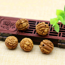 Old peach stone carved bracelets handmade diy jewelry materials peach husk childrens craft jewelry gourd flower basket