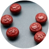 Природная руда ручной работы, аксессуар, аксессуары, бусины, браслет, мультяшный брелок, цвета киновари