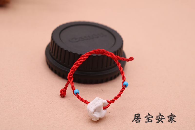 Vòng tay em bé Hòa bình Handmade Red Rope Vòng tay Vòng chân Hòa bình Truyền thống Lợn lắng nghe Xương Fidelity đánh bóng - Vòng chân lắc chân nữ vàng đẹp