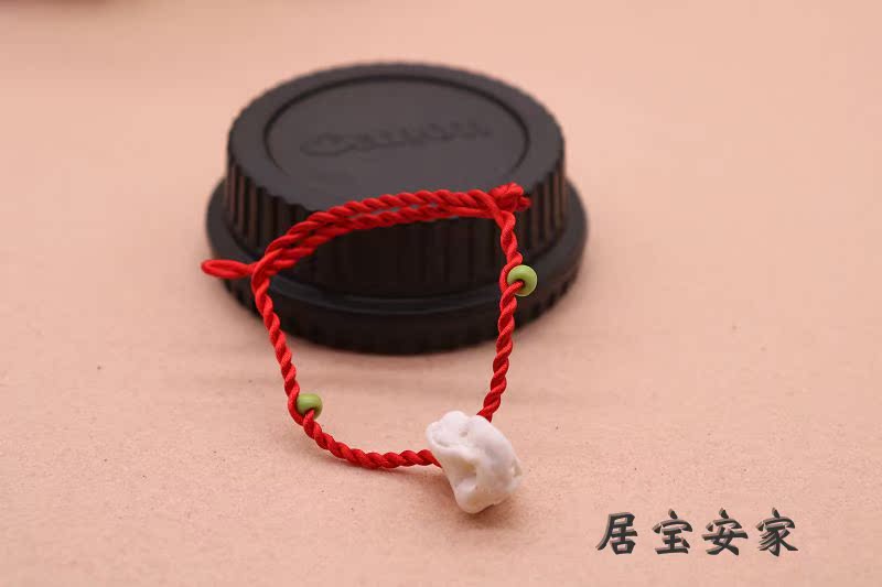 Vòng tay em bé Hòa bình Handmade Red Rope Vòng tay Vòng chân Hòa bình Truyền thống Lợn lắng nghe Xương Fidelity đánh bóng - Vòng chân lắc chân nữ vàng đẹp
