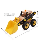 Деревянная головоломка, конструктор, экскаватор, трехмерная игрушка, новая коллекция, 3D, DIY