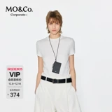[Серия C +] Футболка MOCO с короткими рукавами и высокой резинкой из ацетата тенселя на правом плече MBE2TEE032