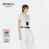 [Серия C +] Футболка MOCO с короткими рукавами и высокой резинкой из ацетата тенселя на правом плече MBE2TEE032