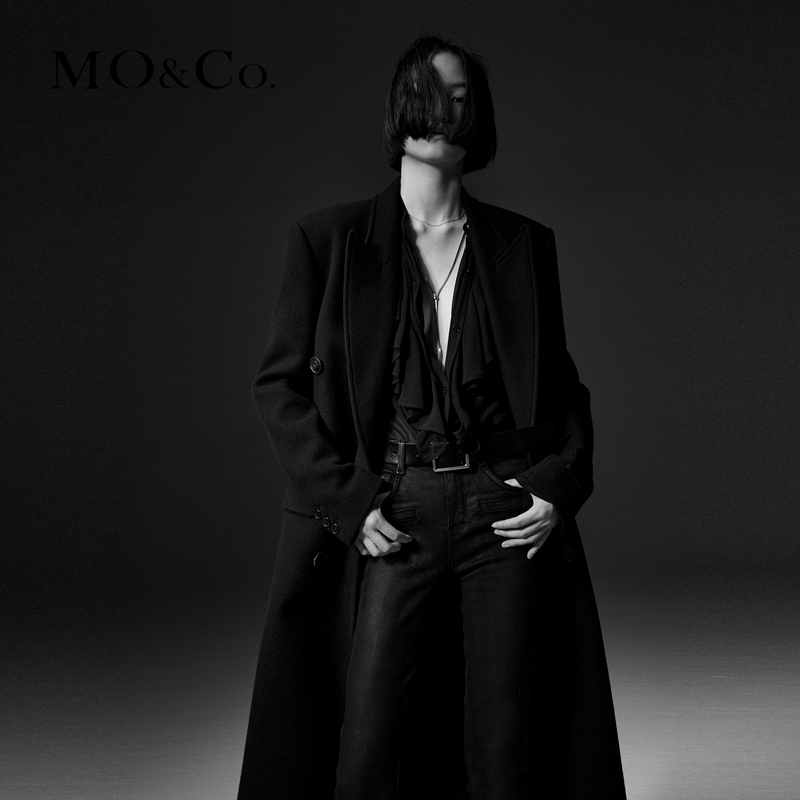 MOCO) NOIR Series Classic cushion shoulder suits fur coats MBC4OVC005 -Taobao