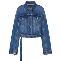 MOCo ROKH designer joint series denim jacket with belt design niche and high-end