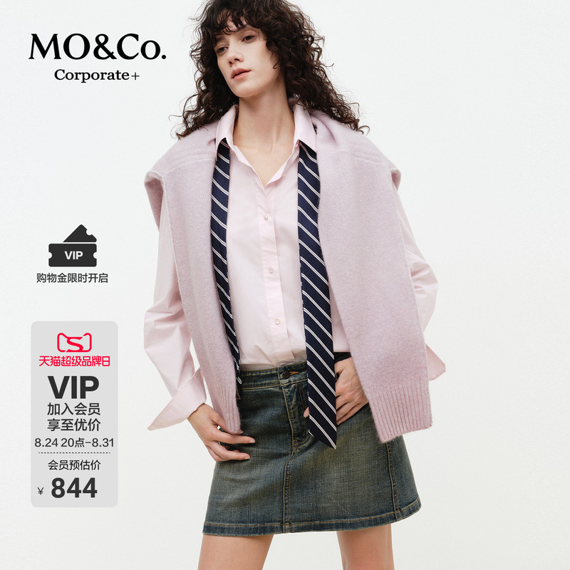 【C+ Series】Moco Shirt with Tie 2026 Spring New Arrival Italian Craftsmanship Cotton Unisex Mbf1Sht001 【C+ Series】Moco Shirt with Tie 2026 Spring New Arrival Italian Craftsmanship Cotton Unisex Mbf1Sht001