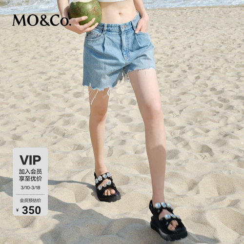 Синяя джинсовая юбка, тонкие шорты, высокая талия, свободный крой